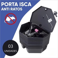 Home Rodent Bait Station - Heavy-Duty Lockable Design, Includes 3 Baits