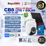 EZVIZ CB8 LITE KIT 4G 2K (3MP) Battery Wi-Fi & 4G Outdoor PTZ Human Vehicle Detection Color Night Vi