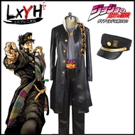 [LXYH- COSER KING] Anime JoJos Bizarre Adventure Stardust Crusaders Kujo Jotaro Cosplay Costume Set 