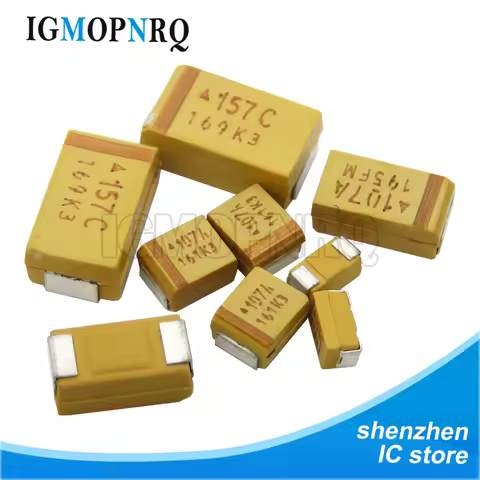 10PCS A B C D Type Tantalum Capacitor 6V 6.3V 10V 16V 25V 35V 50V 4.7/6.8/10/15/22/33/47UF 100UF 150