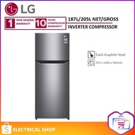 LG Fridge 2 doors Inverter 205L Refrigerator GN-B202SQBB