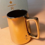 【RARE】Limited Edition Starbucks Reserve Ceramic Gold Mug