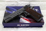 鋼製 INOKATSU COLT M1911 CO2槍 黑 實木 ( 井勝全鋼製45手槍MEU柯特1911科特玩具槍射擊