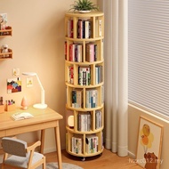 Floor-to-ceiling Corner Integrated Bookcase Back Wall Storage Cabinet Movable Small Narrow Rotating 