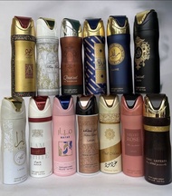 LATTAVA BODY SPRAY PARFUME  velvet rose  ana abiydeh  ramz lattafa  oud 24 hours  thuraya  ajmal ehs