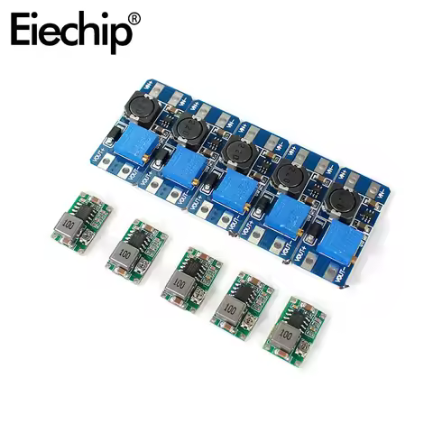 5PCS Mini360 DC-DC Buck Converter Step Down Module MT3608 Adjustable Boost Module 2A Step-up Board D