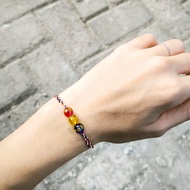 Tridatu Bracelet Lucky Natural Stone Beads 2 3 Tiger Eye Amethyst Lazuli Hair Sendana Rose Quarts