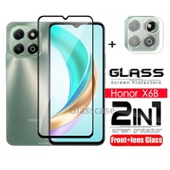 Honor X6C 2 in 1 Screen Protector Tempered Glass Film For Honor X6c X6b X6a X6s X6 X 6b X 6a X 6s Ho