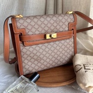 可遇不可求中古Vintage Celine稀有米花迷你凱莉包Mini Kelly