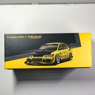 Peako Model Mitsubishi Lancer Evolution IX Varis Yellow Carbon Hood