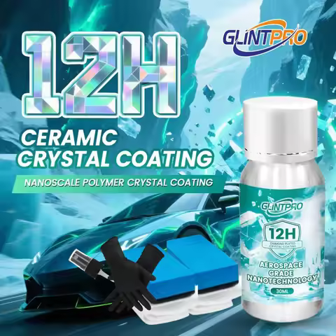 12H+ Ceramic Crystal Coating Car Kit High Gloss Anti-scratch Hydrophpobic Car Wax Coating Car Polish