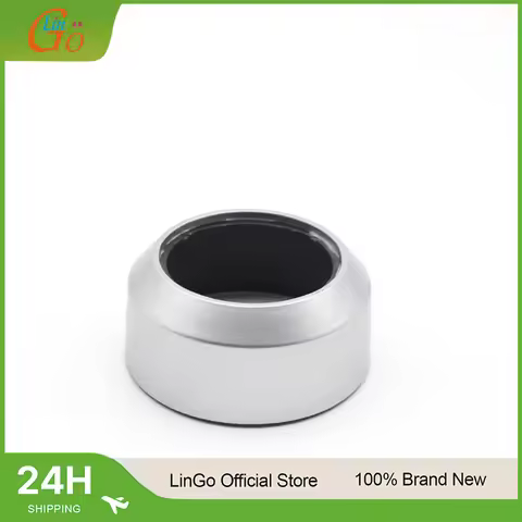 LinGo LH-40B Bayonet Mount Lens Hood For Olympus M.Zuiko Digital 45mm F1.8 Lens Black/Sliver