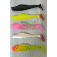 SAF Fishing Lure - Soft plastic SP 8cm/5g clone ZMAN, 6-Count Paddle Tail Swimbaits