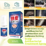 Seborrheic Dermatitis Scalp Spray –  Treatment for Psoriasis, Dandruff & Itchy Scalp30ml，Eczema itch