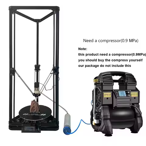 Clay 3D printer extruder large single all metal extruder Delta K280 3D printer kit ceramic