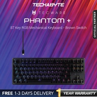 Tecware Phantom + | 87 Key | RGB | Mechanical Keyboard  ( Pink Switch / Brown Switch )