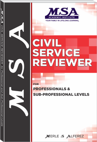 MSA Civil Service Reviewer for Professional and Sub-Professional (Authentic / Brand New)