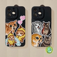 Funny Pixel Cat Meme Phone Case For Redmi 14C 14R 13 A3 13R 13C 12 A1 A2 Plus A1+ A2+ Turbo 4 3 10C 