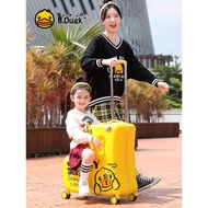Bagasi Bergolek Boleh Disesuaikan Kilang Beg Kanak-Kanak Menunggang Beg Itik Kuning Kecil Beg B.Duck