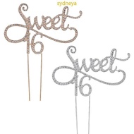 Best Sweet 16 Cake Topper 16th Birthday Party Themes With for Rhinestone Decoration A