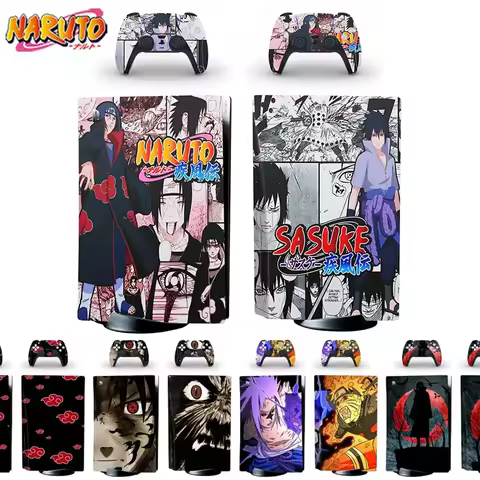Naruto PS5 Disc Skin Sticker Decal Cover for PlayStation 5 with CD-ROM Drive Console Controllers Aka