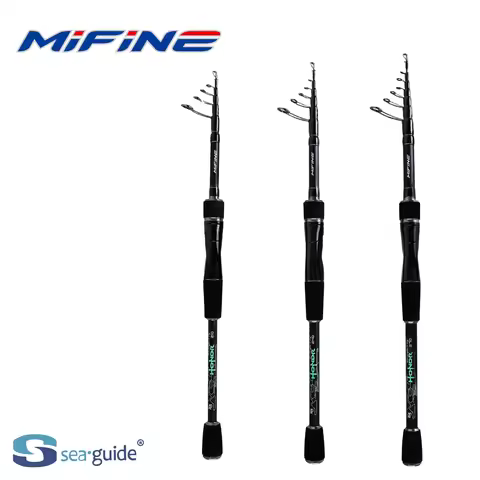 MIFINE HONOR Telescopic Travel Spinning Fishing Rods 24T Carbon 2.1M 2.4M 2.7M Lure 3-18g/6-27g/10-4