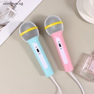 Uloverun Wired Microphone Lightweight Singing Mechine Home Kids Musical Toy Easy Use No  Portable Handheld Microphone SG