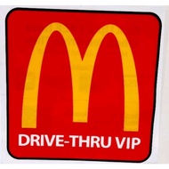 McDonald's McDonalds Mcd Mekdi Drive-Thru VIP Offer Car Sticker (2 different designs)