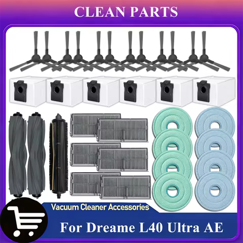 Accessories For Dreame L40 Ultra AE/ Dreame L40s Ultra CE/ Dreame D20 Ultra Cleaner Main Side Brush 