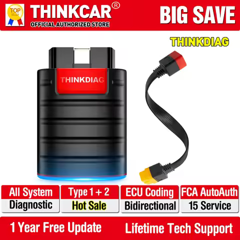 THINKCAR Thinkdiag OBD2 Scanner Full software 1 year free full system Bluetooth 16 reset service Cod