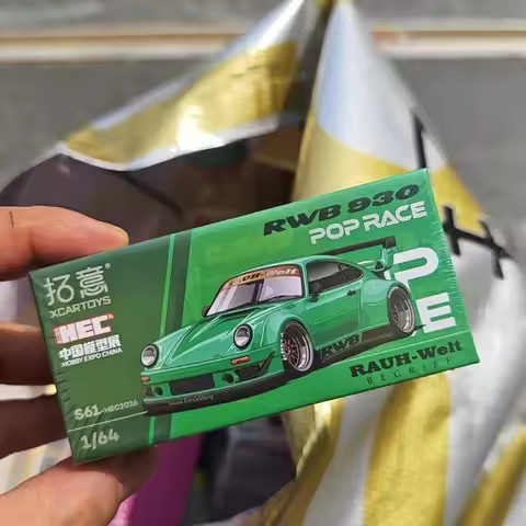 POPRACE 1:64 Porsche 930 RWB 2026 Exhibition Limited Edition Alloy Car Model