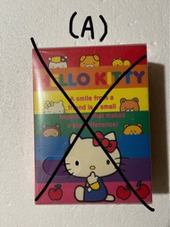 (A) Sanrio 2010 KT 4R 相簿 ；（B) Sanrio 2011 Baby Kitty 科學瓷杯蓋;（C) Sanrio 2019 KT 便利貼；(D) Forever Friend