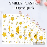 CROWDSHOPPE SMILEY Fashion printed plastic bag (100pcs)