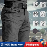 IX9 Tactical Waterproof Pants for Men Outdoor Cargo Cycling Trousers with Multiple Pockets