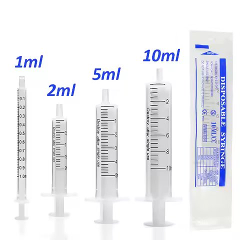 1ml 2ml 5ml 10ml No Rubber Plunger Syringe ,Experimental HPLC Syringe Sampler,Plastic Without Rubber