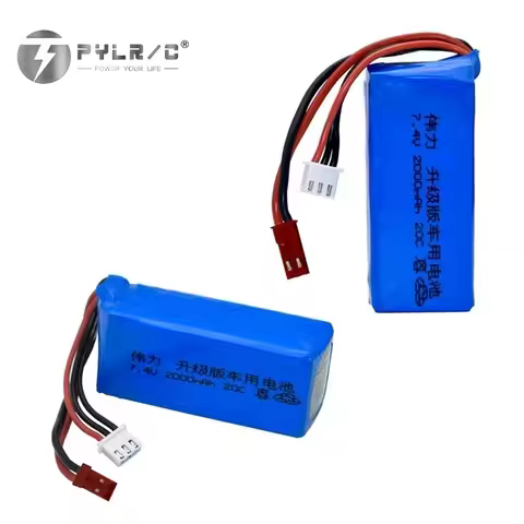 7.4V 2000mAh Rechargeable Battery 20c For A949 A959-B A969 A979-B K929-B Remote Control car 2s 7.4v 