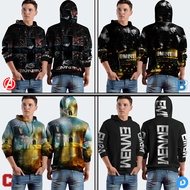Eminem Hoodie Jumper Pullover Fullprint Polyester Jersey Material | EM-12003