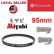 95mm Miyabi Slim MCUV Filter 95mm UV Filter for Sigma 150-600mm / Tamron 150-600mm / Canon RF 28-70m