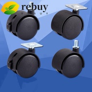 REBUY Chair Wheel Sliding Replacement Black Nylon For Industrial Furniture Trolley Rotating Universa