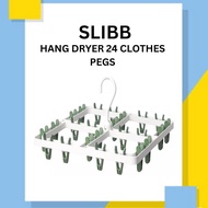 SLIBB Hang Dryer 24 Clothes Pegs