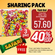 ROSHEN Crazy Bee Jelly Candy Gula-Gula Viral Gummy Halal Candy Crazy Bee Candy Honey Jelly Halal Gum