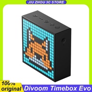 Divoom Timebox Evo Bluetooth Portable Speaker With Clock Alarm Programmable Led Display Pixel Art Cr
