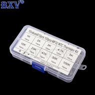 100PCS NTC Thermistor Kit - 10 Values (1K to 100K) MF52 Epoxy Coated Thermal Resistors, B=3950K ±5% 