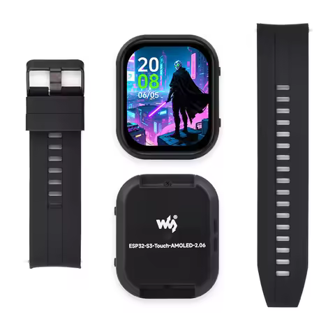 ESP32-S3 2.06inch AMOLED Touch Watch Development Board DeepSeek AI Voice Chat