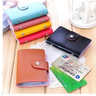 Pu Leather Card Wallet Card Holder ATM Card Wallet 24-Slot Card Holder