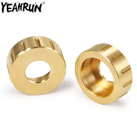 YEAHRUN 2Pcs Brass Counterweight Combiner Rear Axle Adapter For Kyosho Mini-Z 4x4 1/18 Jimny RC Craw