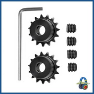 MOOMMY 2Pcs 15 Tooth Roller Sprocket B Type Component for Hoisting Equipment Bore 10mm