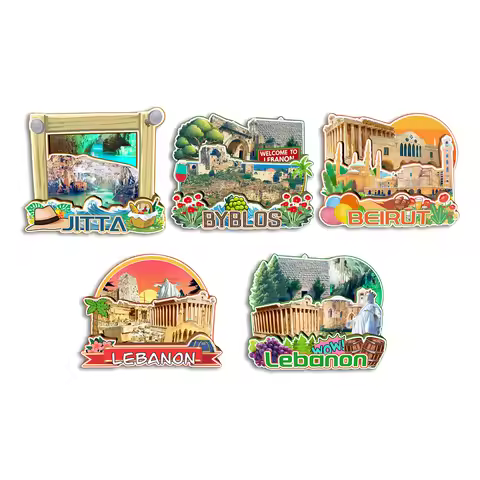 Beirut Byblos Jitta Lebanon Fridge Magnet Travel Souvenir Gift Handmade Decorative Refrigerator Stic