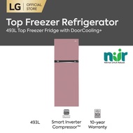 493L Top Freezer Fridge in Clay Pink Finish