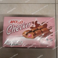Apollo CHECKER wafer bar chocolate STRAWBERRY IMPORT ( 24pcs x 18gr )